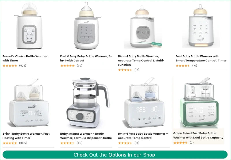 Grownsy baby bottle warmers