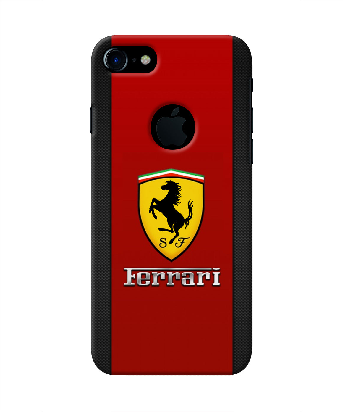 Buy Ferrari Abstract Iphone 7 logocut Real 4D Back Covers at best price in India - shoproom.in