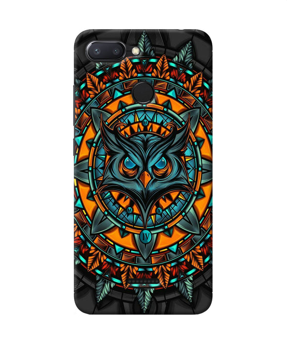 Angry Owl Art Redmi 6 Back Cover