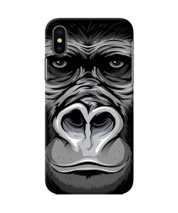 Black Chimpanzee Iphone Xs Back Cover