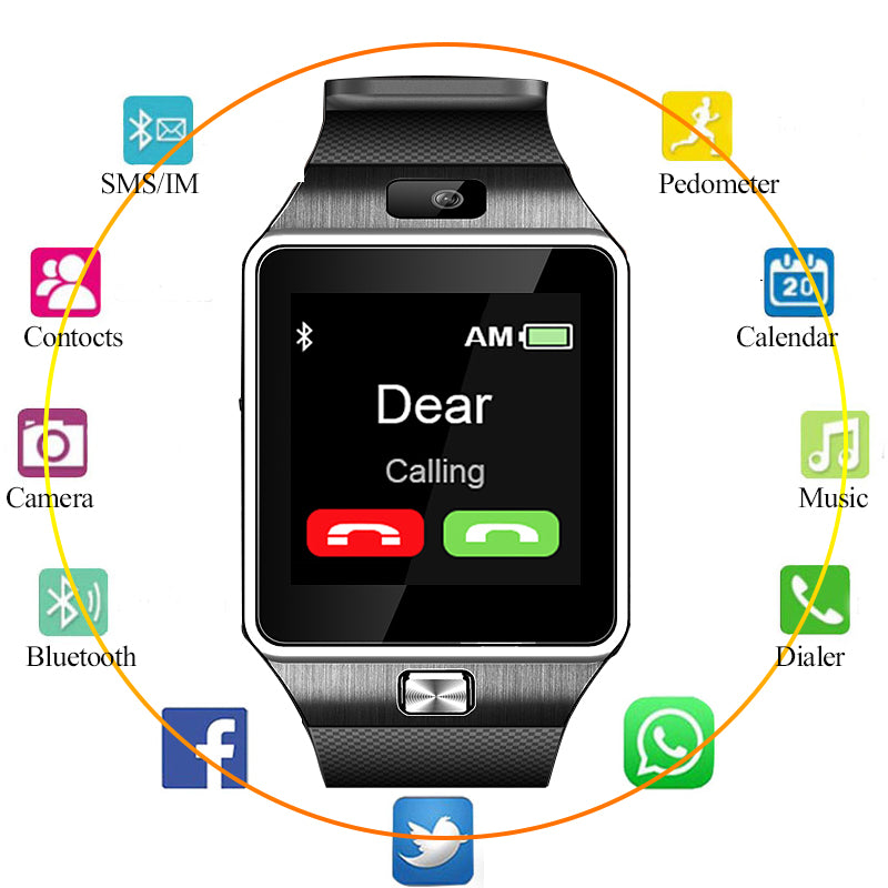 multifunctional touch screen bluetooth smart watch