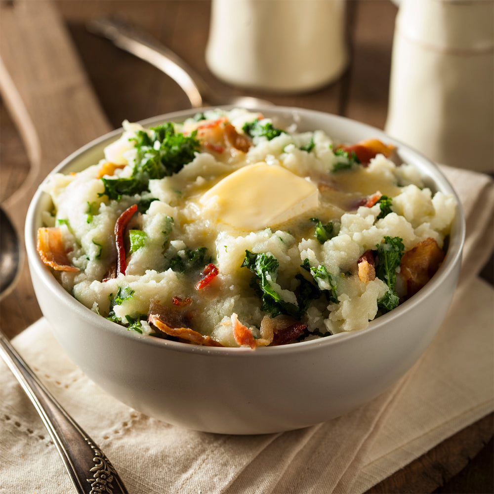 bowl of mashed potatoes and vegetables