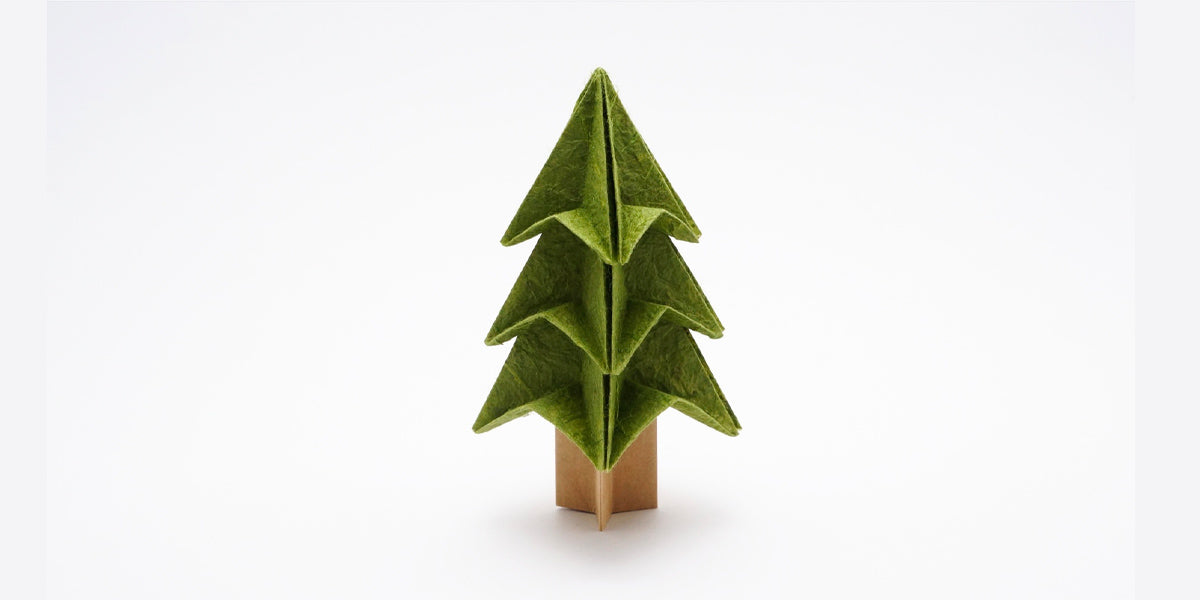 Felt Christmas tree origami