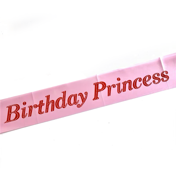 Pink Birthday Princess Sash – The Cakery Hong Kong