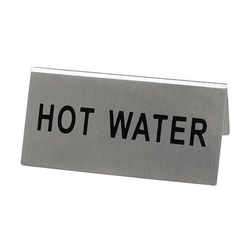 Update TS-HWT/SGN-104 Stainless Steel "Hot Water" Tent Sign