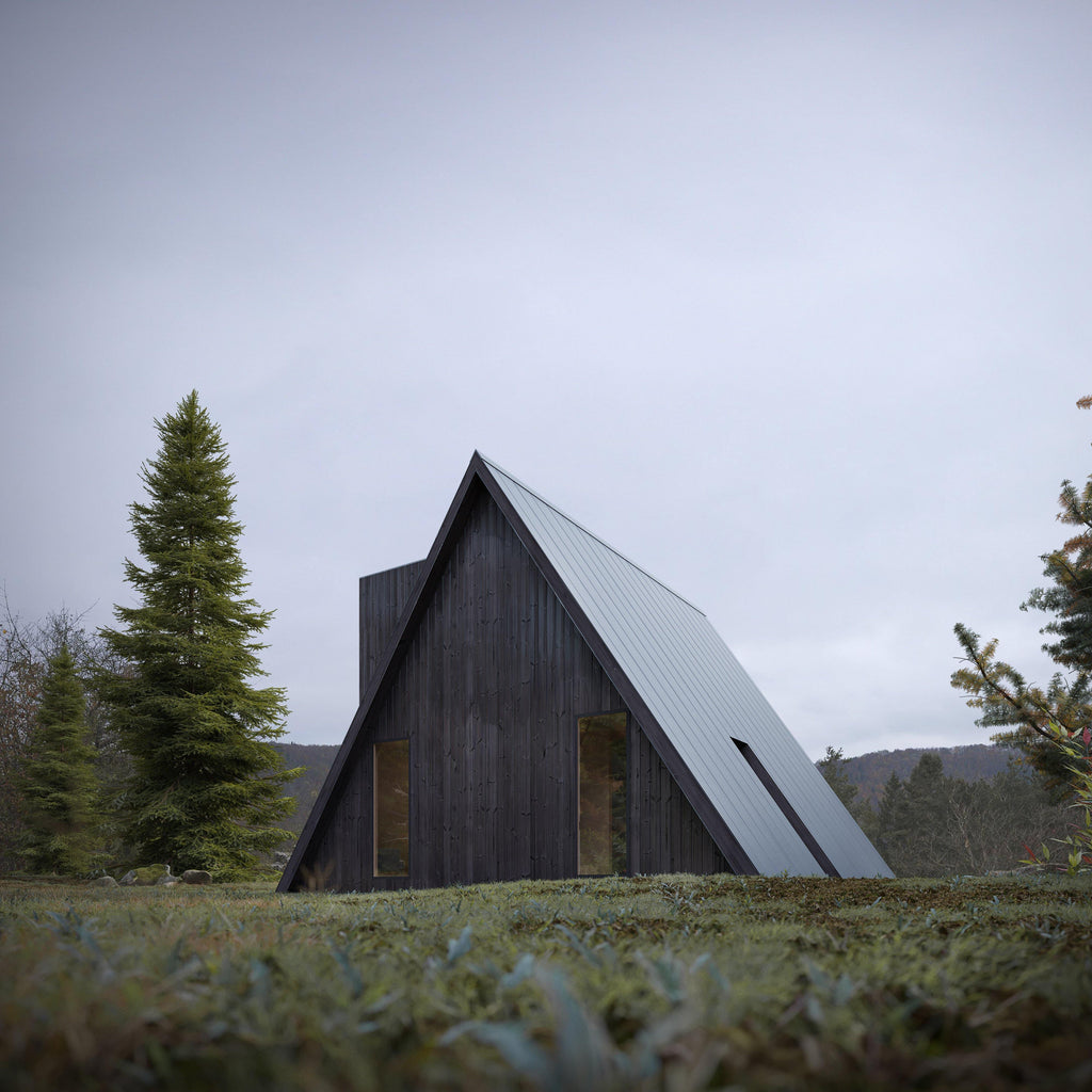 Den A-Frame House Exterior