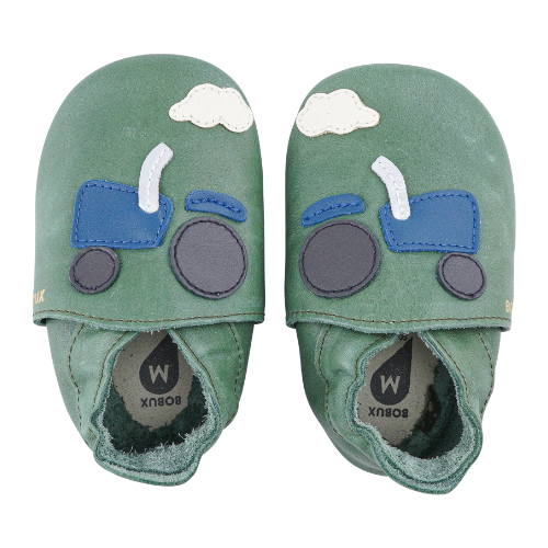 Soft Sole Leather - Grey Tractor