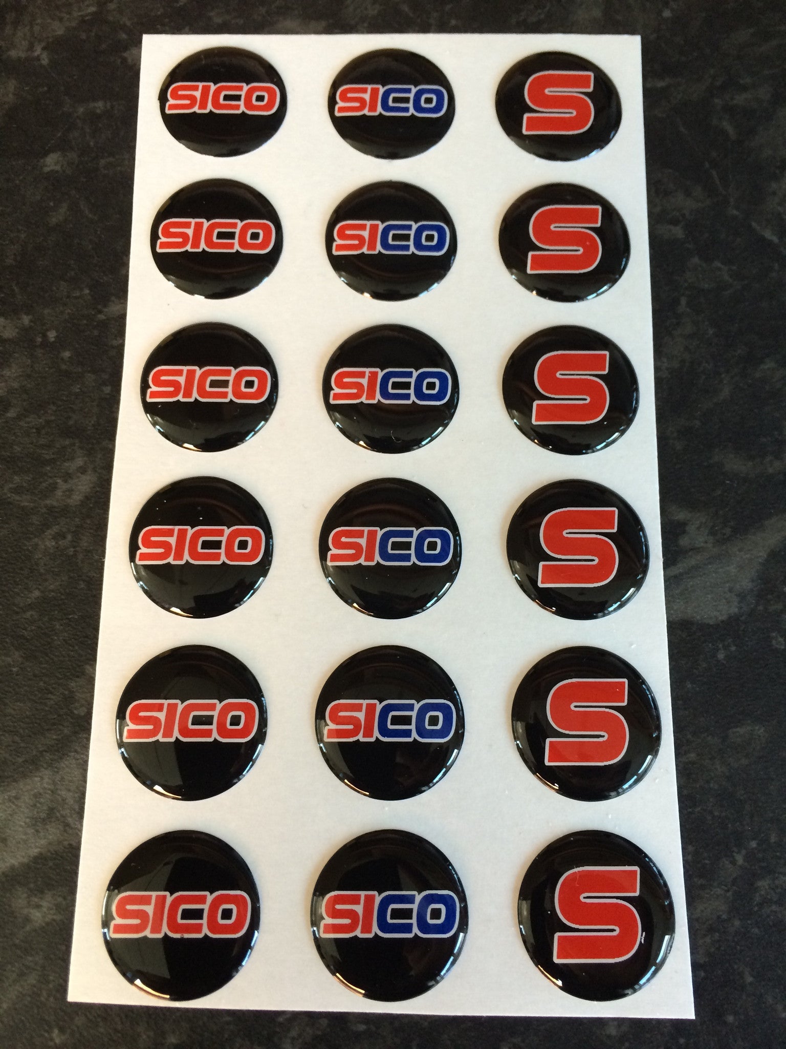 Starter Button Stickers - SiCo-Developments