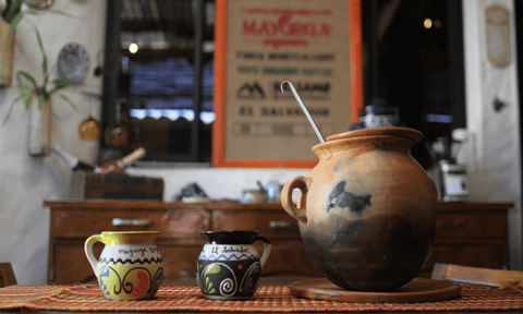 A variety of Cuban coffee pots