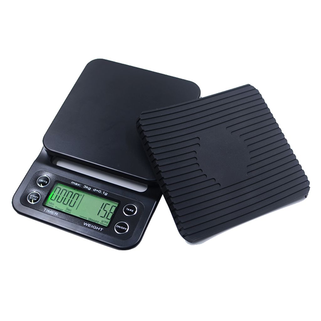 Digital Coffee Scale With Timer & Heat Mat LCD Cape Coffee Beans