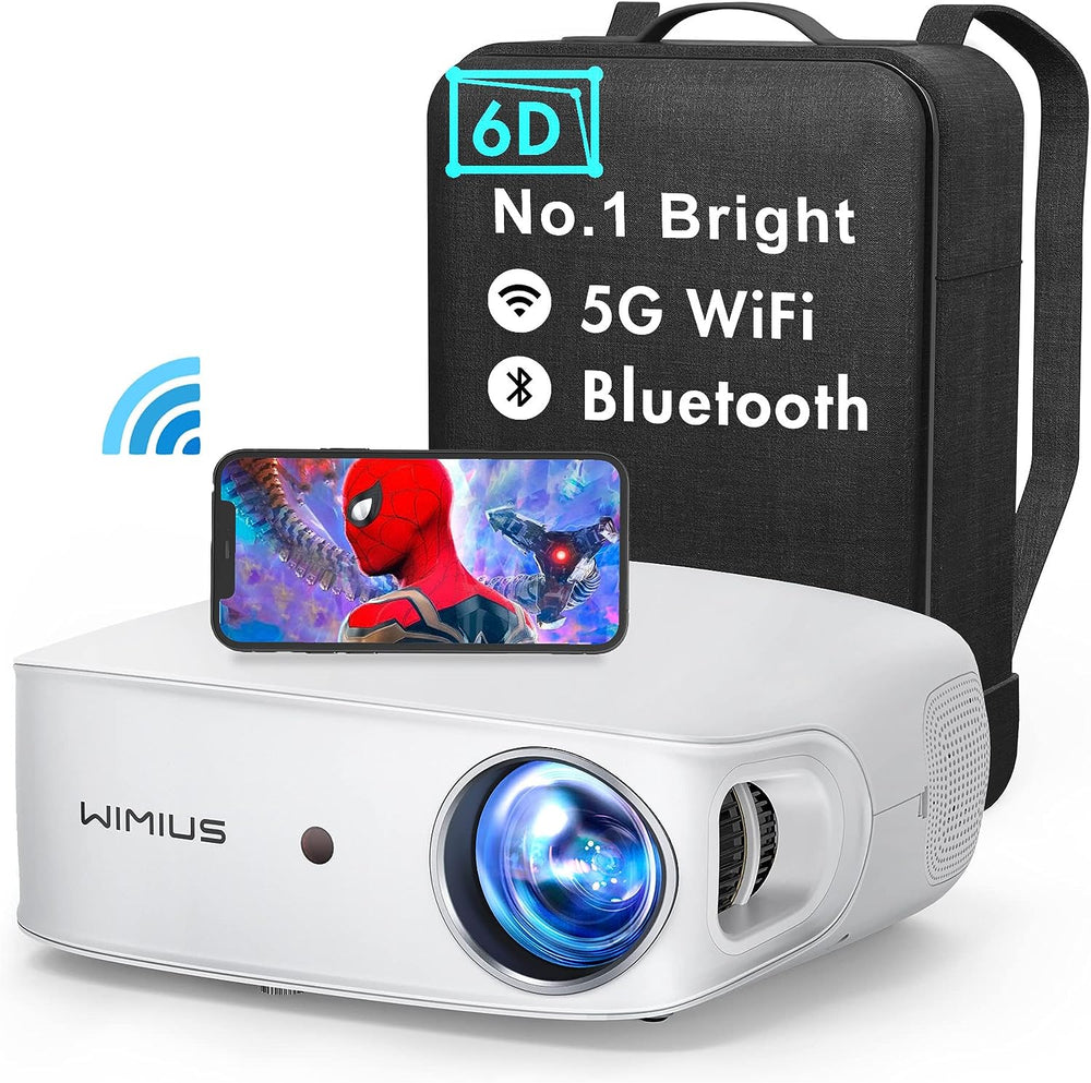 Wifi Proyector Bluetooth, wimius K1 8000 Lumen Video Proyector