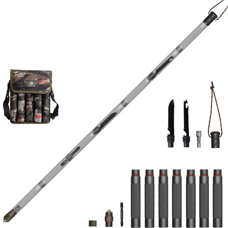 carbon steel outdoor survival trekking pole