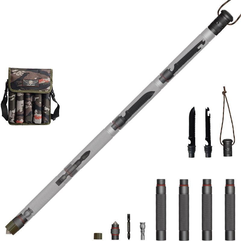 carbon steel outdoor survival trekking pole