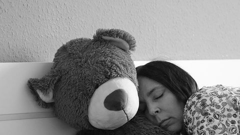 Sleep with teddy