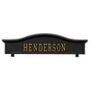 1416BG Personalized Two Sided Topper - Black/Gold - Oak Park Home & Hardware