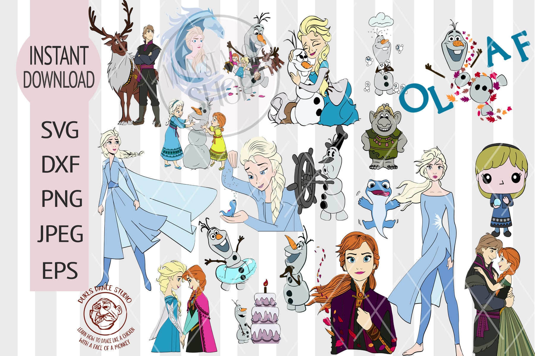 Download Disney Frozen 2 Svg Bundle Elsa Svg Olaf Svg Elsa Anna Svg Frozen Logo Main St Magic Shop