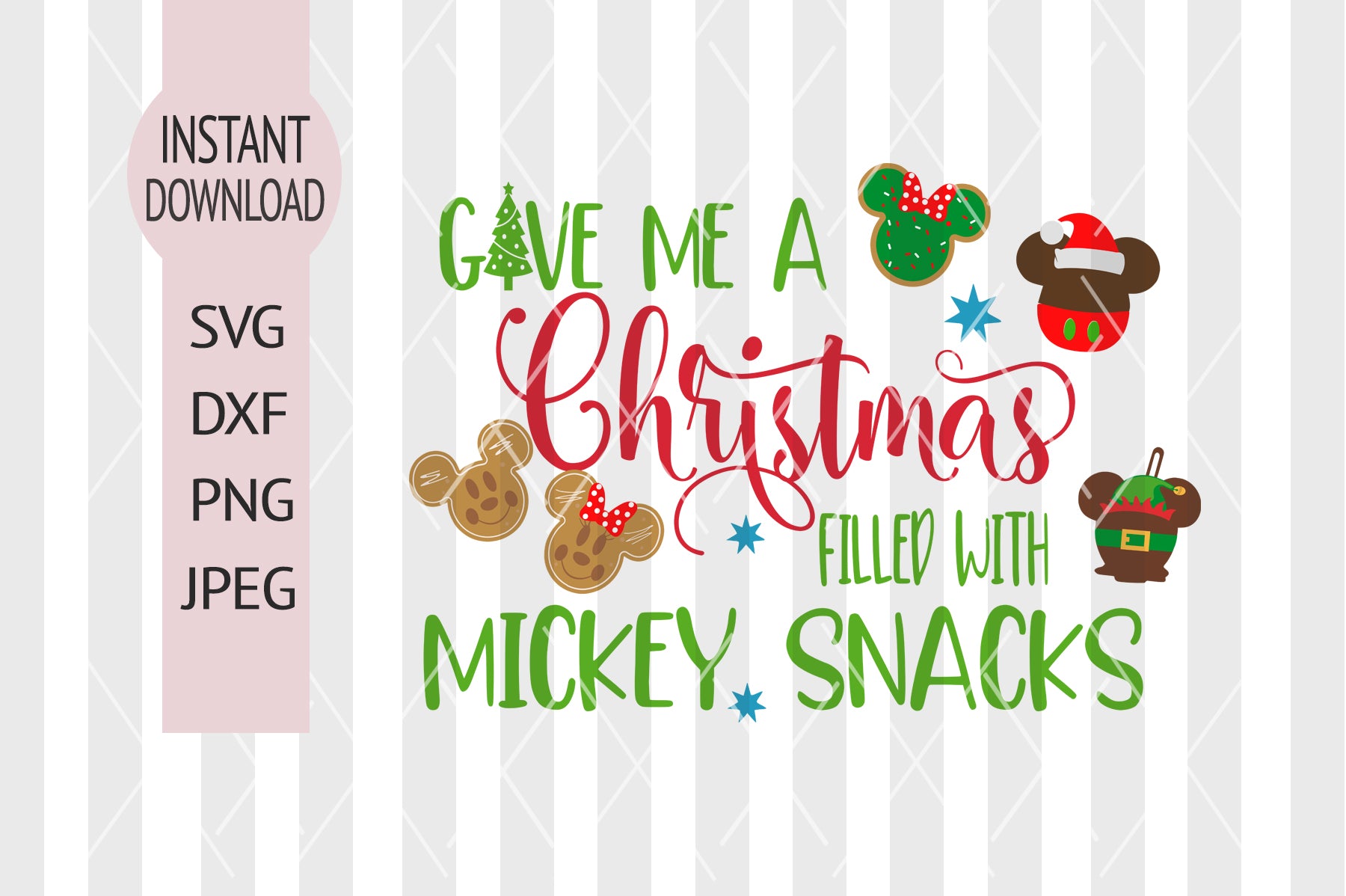 Download Christmas svg, Mickey svg, Minnie, gingerbread svg, moose ...