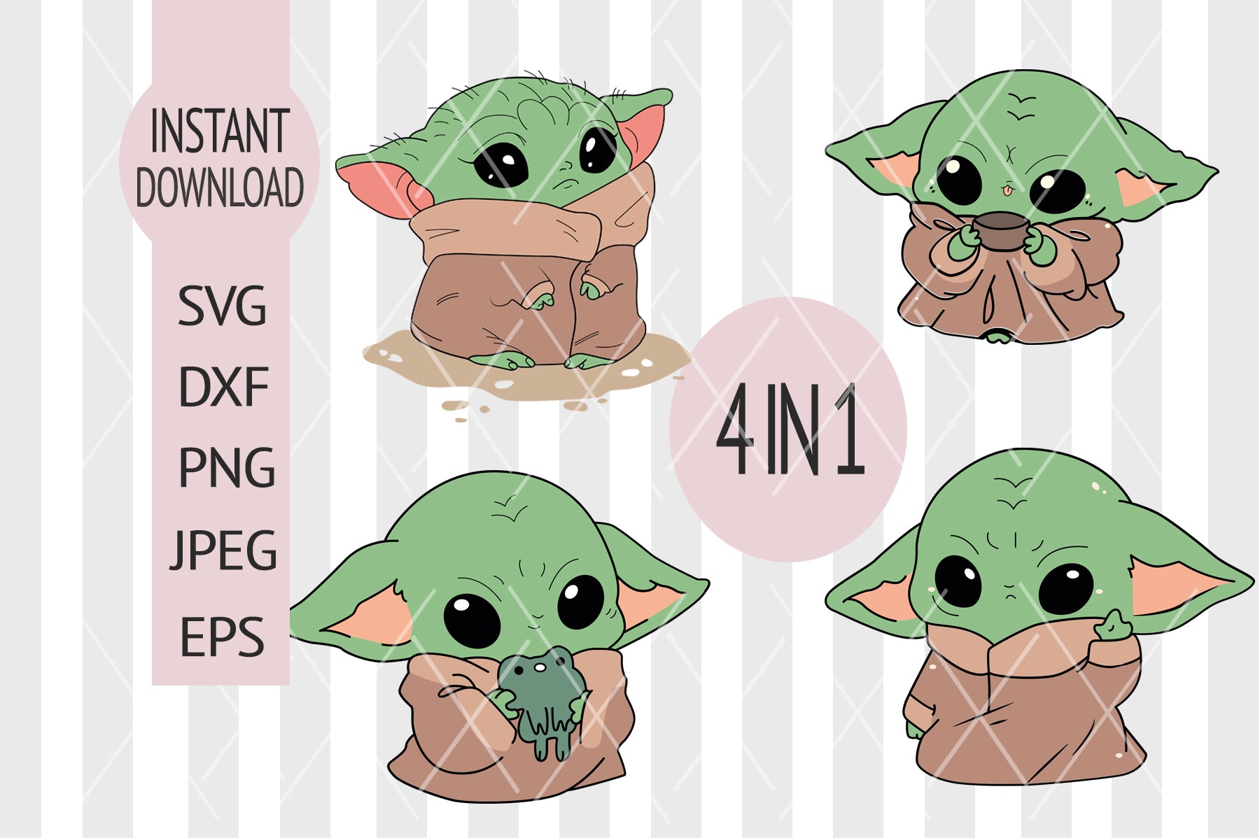 Free Free 346 Baby Yoda Silhouette Svg SVG PNG EPS DXF File