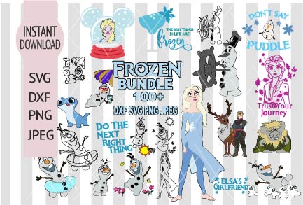 Download Frozen Svg Frozen Silhouette Svg Elsa Svg Olaf Svg Anna Svg Snowm Main St Magic Shop