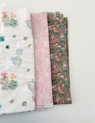 fabric for baby girl bib set