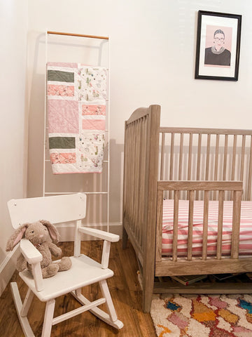 pink themed nursery for baby girl