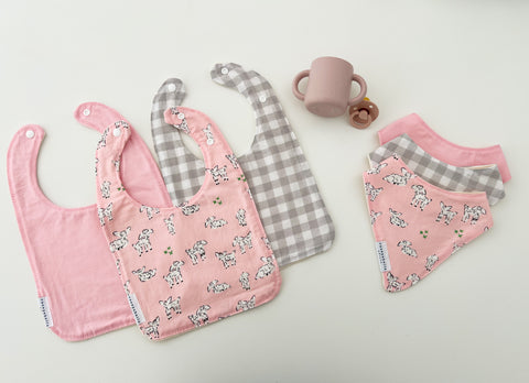 Lamb baby bibs