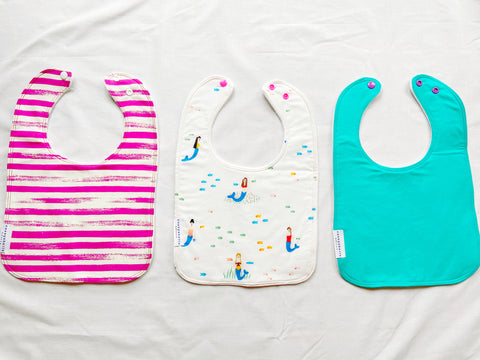 mermaid baby bibs