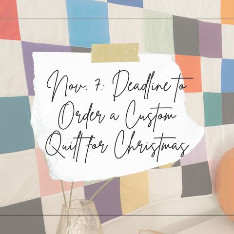 christmas order by deadline for a custom quilt image
