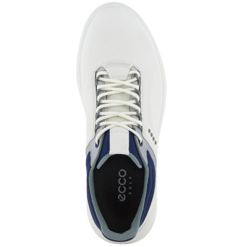 Ecco Core Spikeless Shoes - White/Silver/Blue Depths – Golf Clearance ...