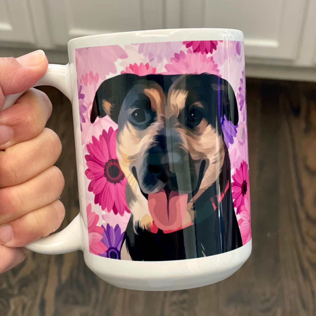 Custom Pet Portrait Water Bottle