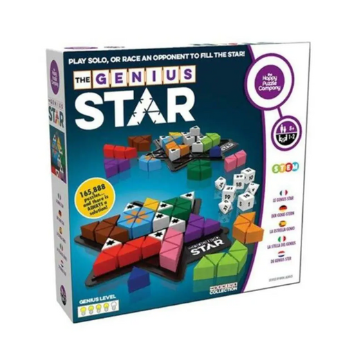Genius Square and Genius Star are back in store! This is one of the best  puzzle games ever! You can either play 2 player and race each other to fit  all