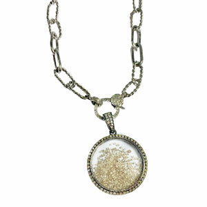 Round Diamond Shaker Necklace