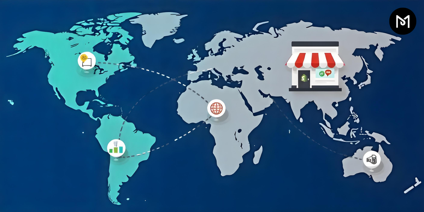 Shipping options for international customers displayed on a Shopify Plus store.