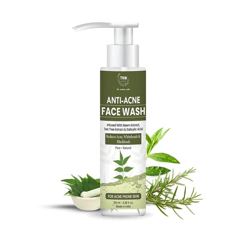 Anti acne face wash to remove whiteheads, blackheads and clear your skin