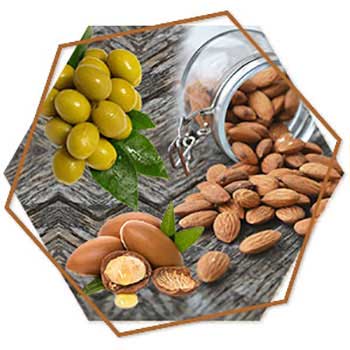 Almond, Olive and Argan oil