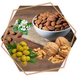 Almond, Olive, Bhringraj Oil Argan oil Walnut Oil