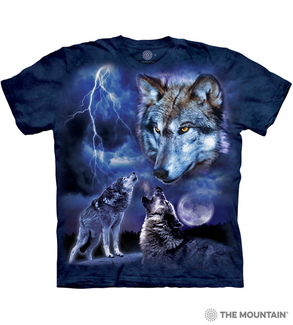The Mountain Adult Unisex T-Shirt - Wolves of the Storm