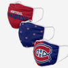 MONTREAL CANADIENS 3 PACK FACE COVER