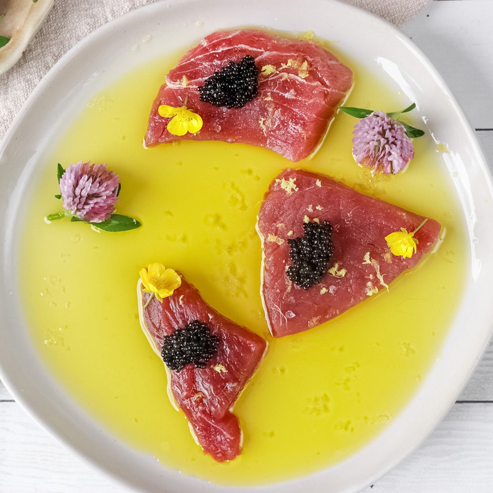 Bluefin Tuna Crudo with Caviar Recipe