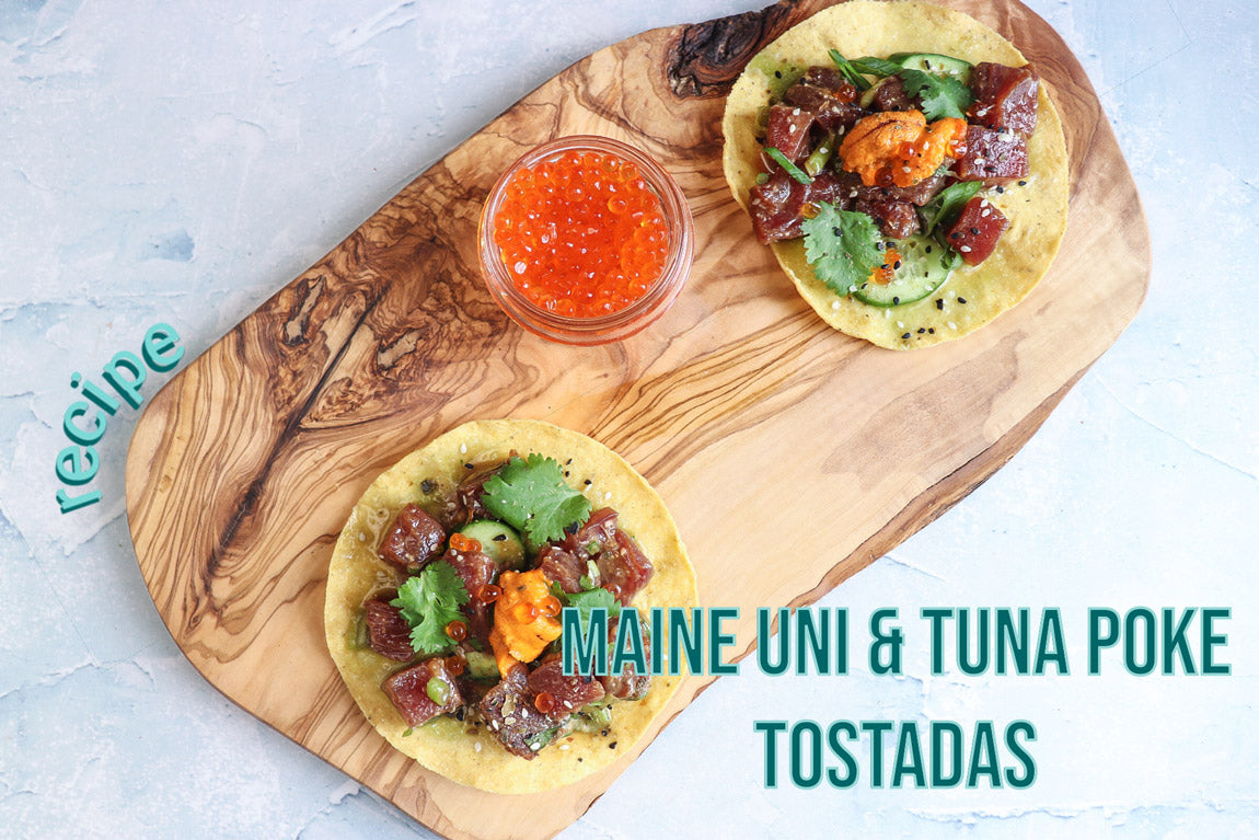 Maine Bluefin Tuna and Uni Roe Recipe