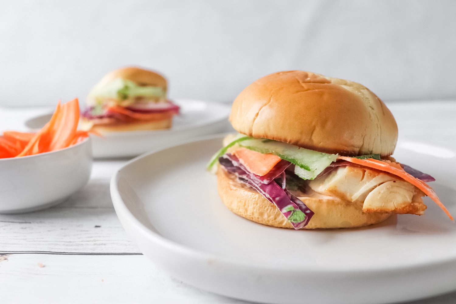 Miso Glazed Halibut Sandwich