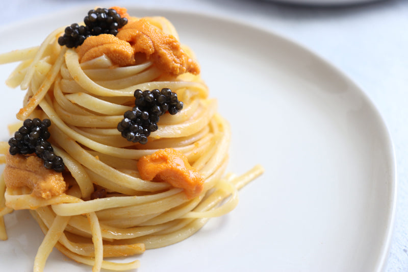 Maine Uni Pasta & Caviar recipe
