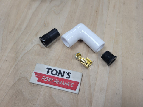 Black Ceramic 8mm Spark Plug Boot 90 Degree right angle – Ton's Performance