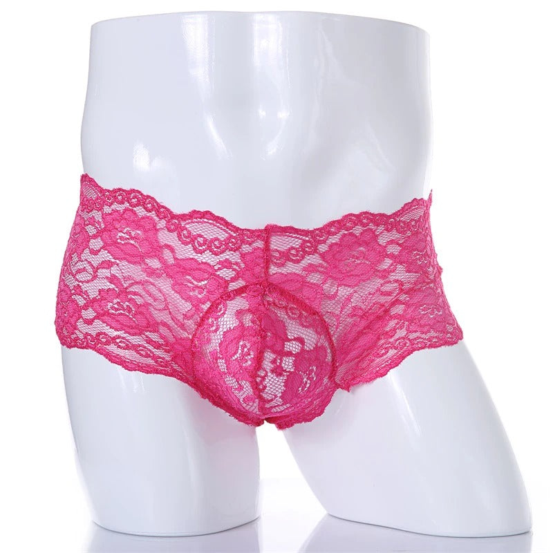 LiveLace Ultra Thin Lace Sissy Pouch Panties – S-Supplies