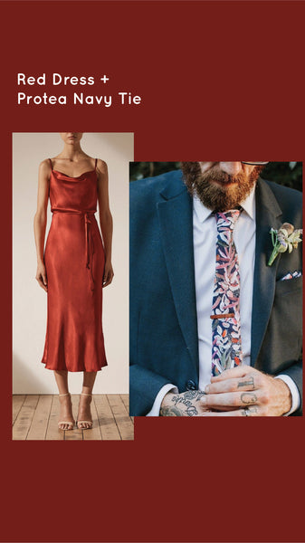 Red bridesmaid dress