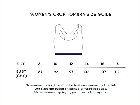 Women's Crop Top Size Chart – Peggy and Finn
