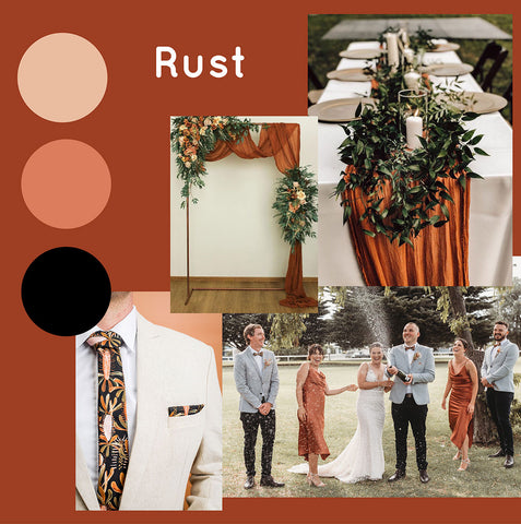 Rust Coloured Wedding