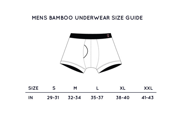 Mens Underwear Size Chart