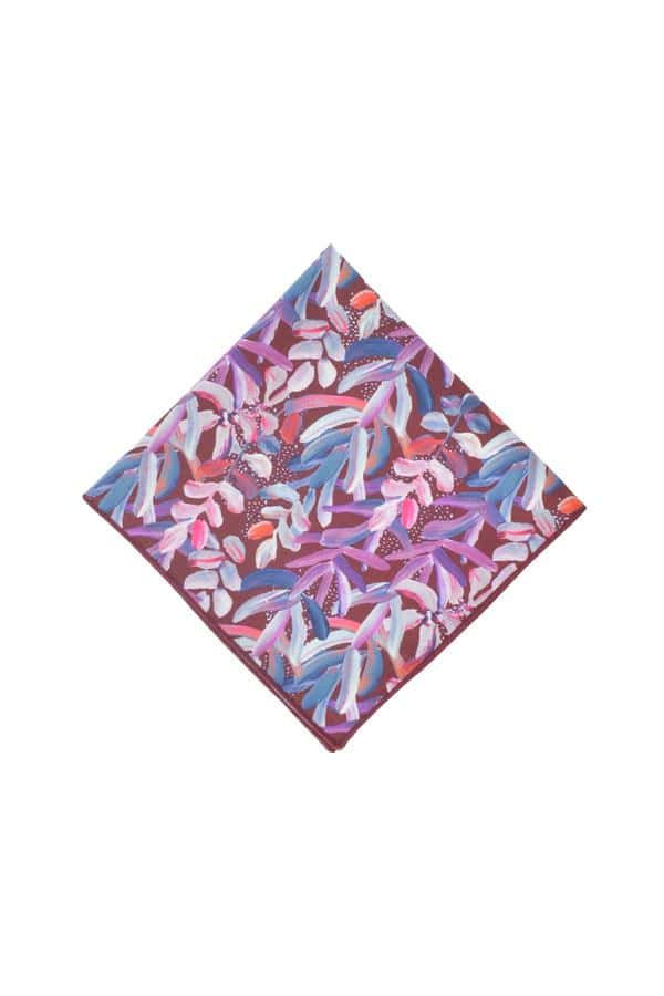 Pocket Square - Protea Burgundy – Peggy and Finn