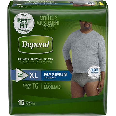 DEPEND UNDERWEAR WOMEN LARGE MAX ABS 17x2Pack –